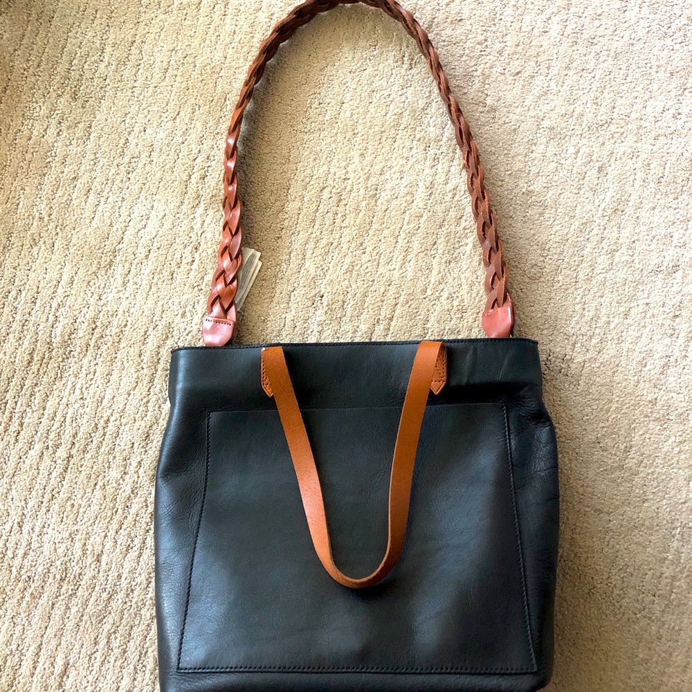 Madewell shoulder strap transport tote